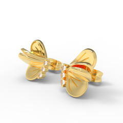 Beautiful Butterfly wings Studs For Her, Hallmarked 925 Sterling Silver sterlyn 925