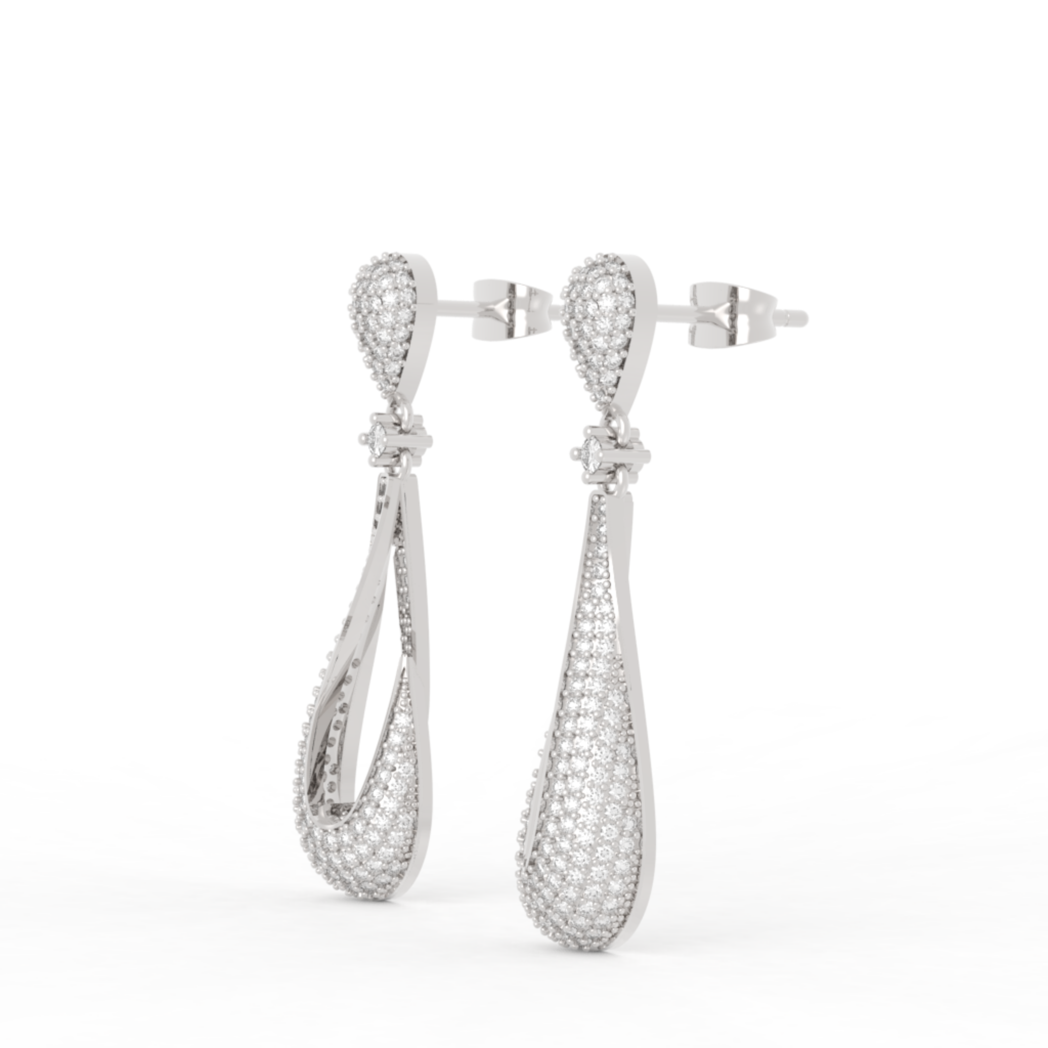 Boho-Chic Stylish Dewdrop Earrings For Women, Hallmarked 925 Sterling Silver sterlyn 925