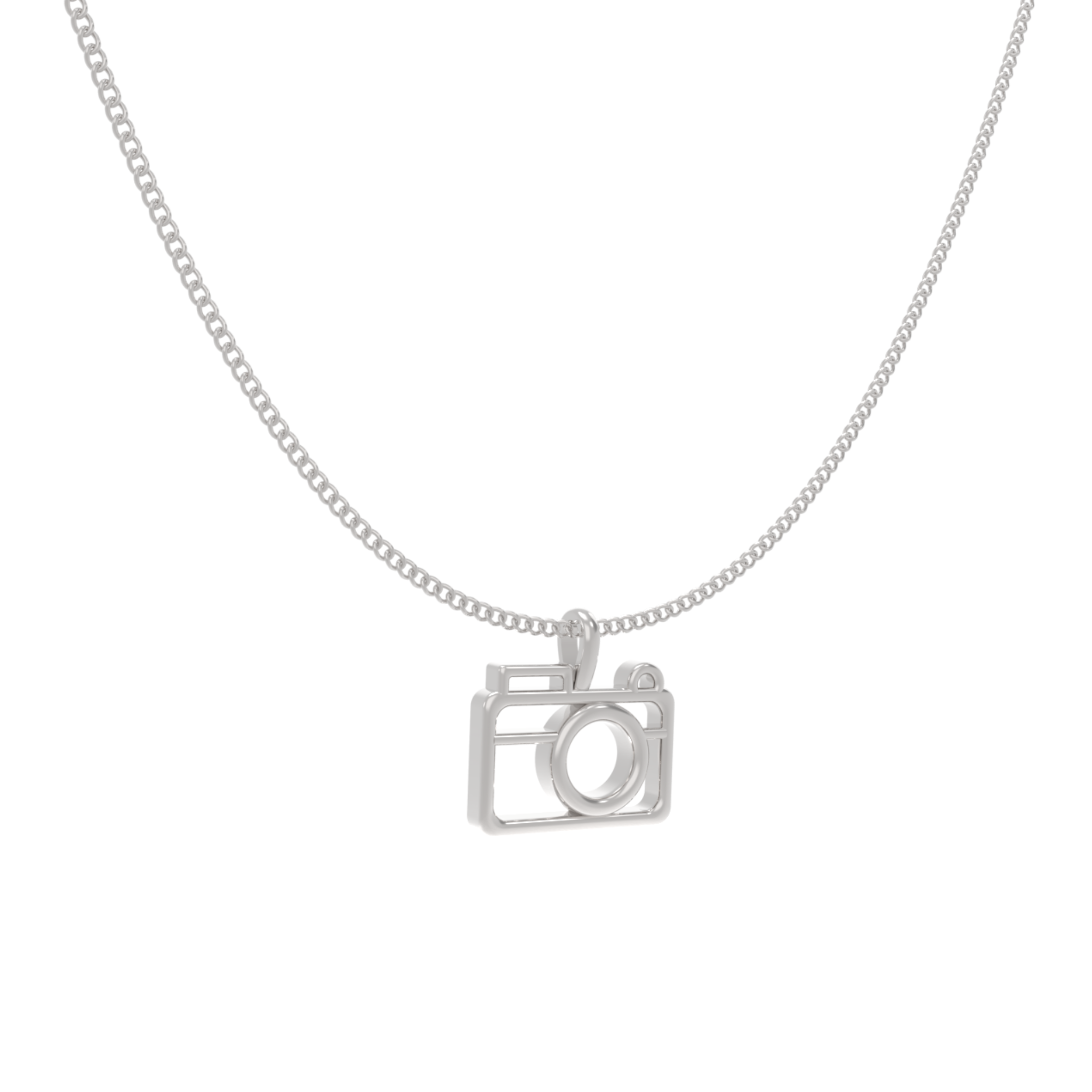 Camera Charm With Chain For Photography Lover, Hallmarked 925 Sterling Silver sterlyn 925