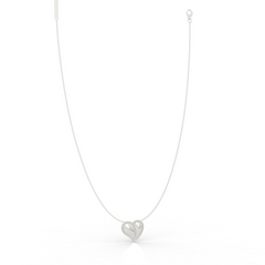 Cute Heart Shaped Pendant With Chain - Hallmarked 925 Sterling Silver sterlyn 925