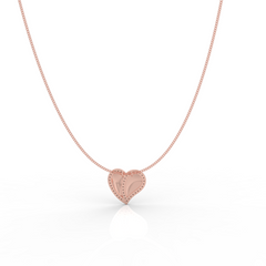 Cute Heart Shaped Pendant With Chain- Hallmarked 925 Sterling Silver sterlyn 925