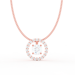 Dazzling Solitaire Circle Shaped Pendant With Chain- Hallmarked 925 Sterling Silver sterlyn 925