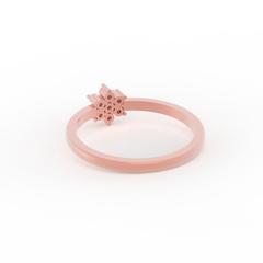 Flower Design Dainty Statement Ring, Hallmarked 925 Sterling Silver sterlyn 925