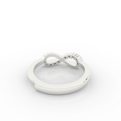 Infinity Ring For Proposal, Hallmarked 925 Sterling Silver sterlyn 925