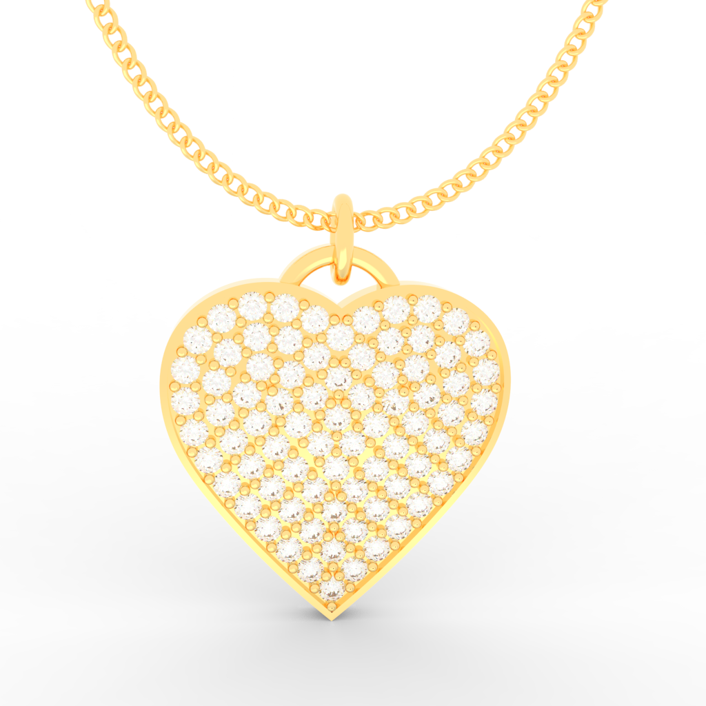 Lovely Heart Pendant With Chain, Hallmarked 925 Sterling Silver sterlyn 925