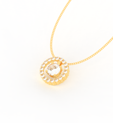 Most Selling Round Pendant With Chain, Hallmarked 925 Sterling Silver sterlyn 925