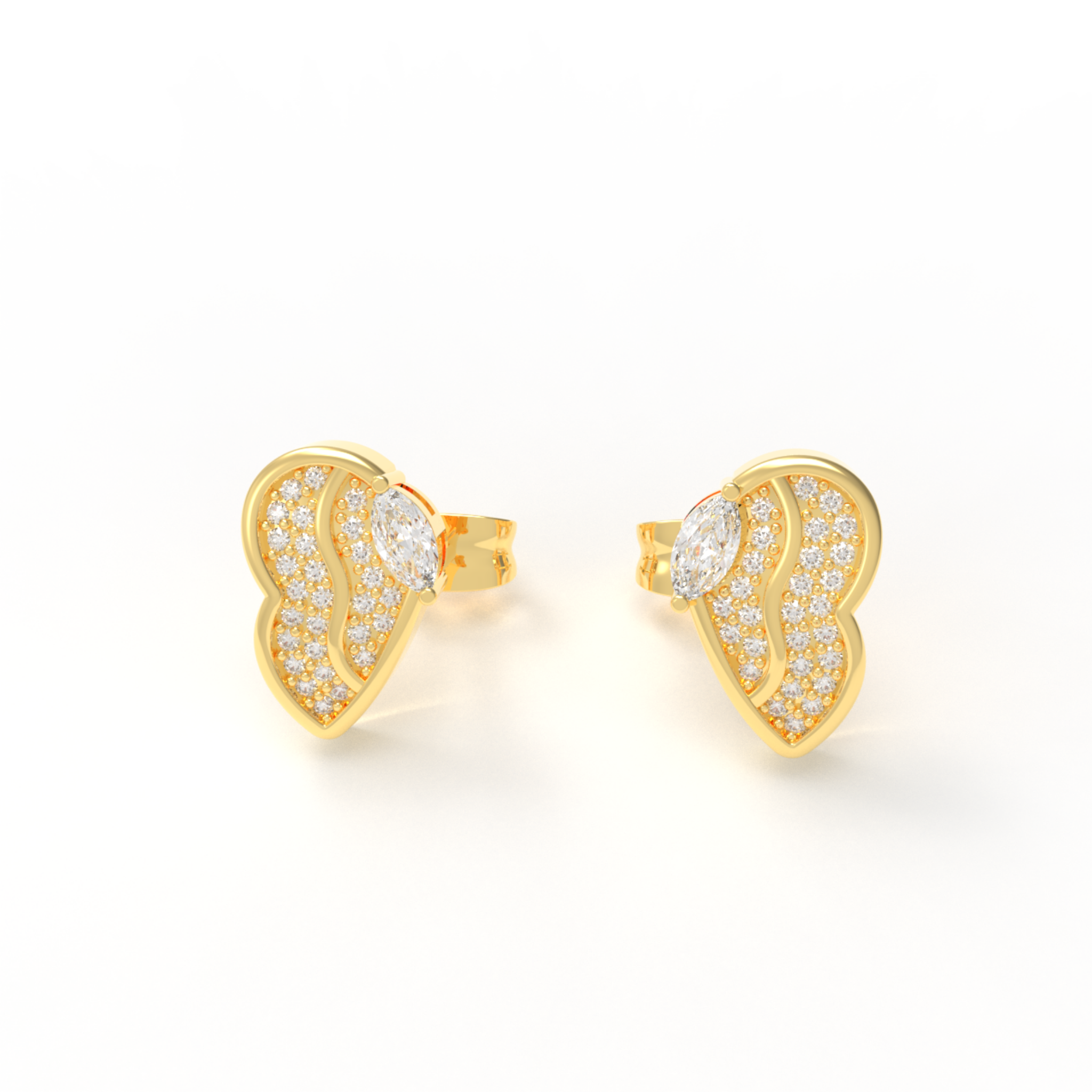 Most Sold Little Butterfly Stud Earrings, Hallmarked 925 Sterling Silver sterlyn 925