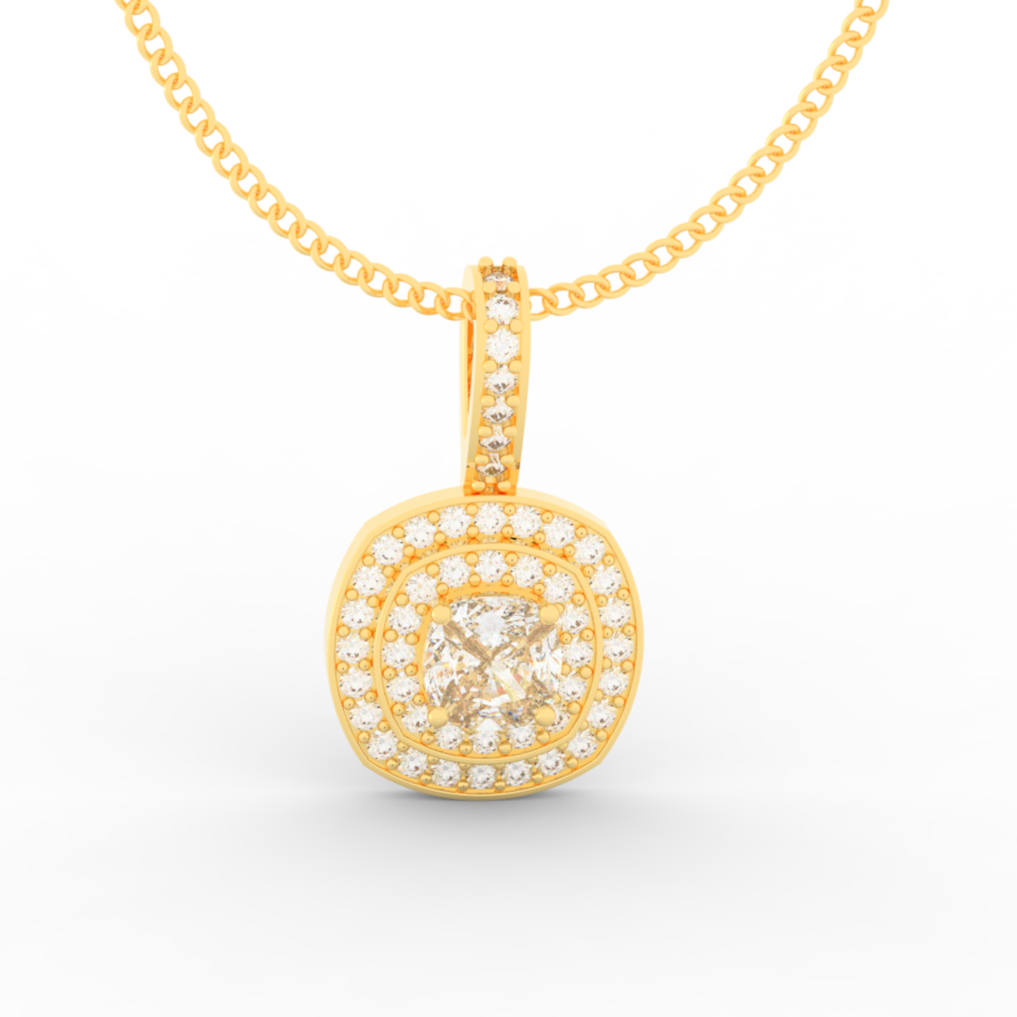 Prestigious Solitaire Pendant With Chain, Hallmarked 925 Sterling Silver sterlyn 925