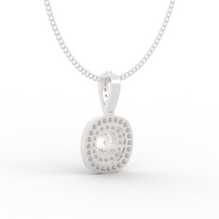 Prestigious Solitaire Pendant With Chain, Hallmarked 925 Sterling Silver sterlyn 925