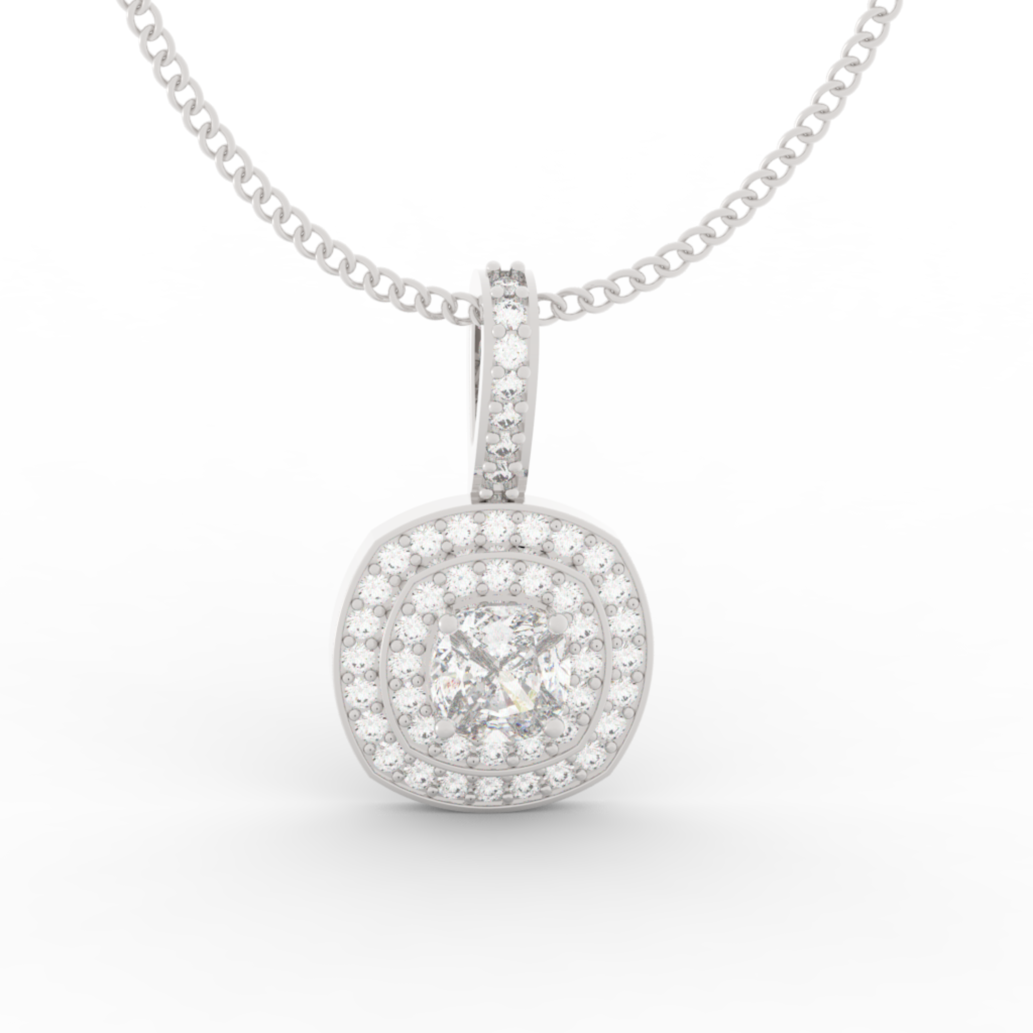 Prestigious Solitaire Pendant With Chain, Hallmarked 925 Sterling Silver sterlyn 925