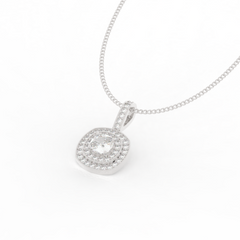 Prestigious Solitaire Pendant With Chain, Hallmarked 925 Sterling Silver sterlyn 925