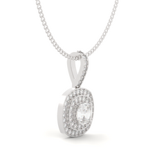 Prestigious Solitaire Pendant With Chain, Hallmarked 925 Sterling Silver sterlyn 925