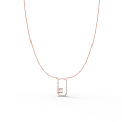 Sophisticated Modern Pendant With Chain, Hallmarked 925 Sterling Silver sterlyn 925