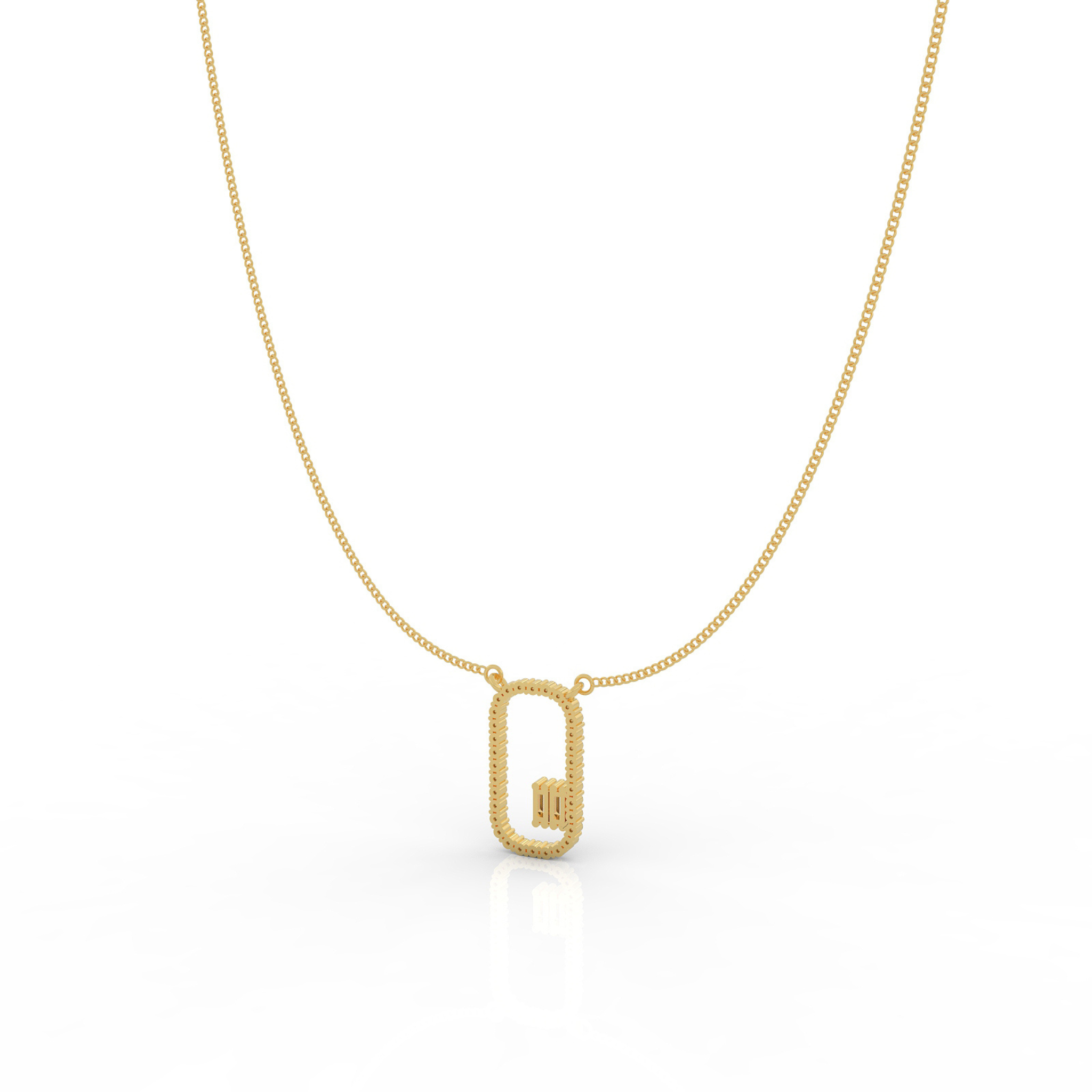 Sophisticated Modern Pendant With Chain, Hallmarked 925 Sterling Silver sterlyn 925