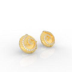 Sophisticated Swirl Round Stud Earrings, Hallmarked 925 Sterling Silver sterlyn 925