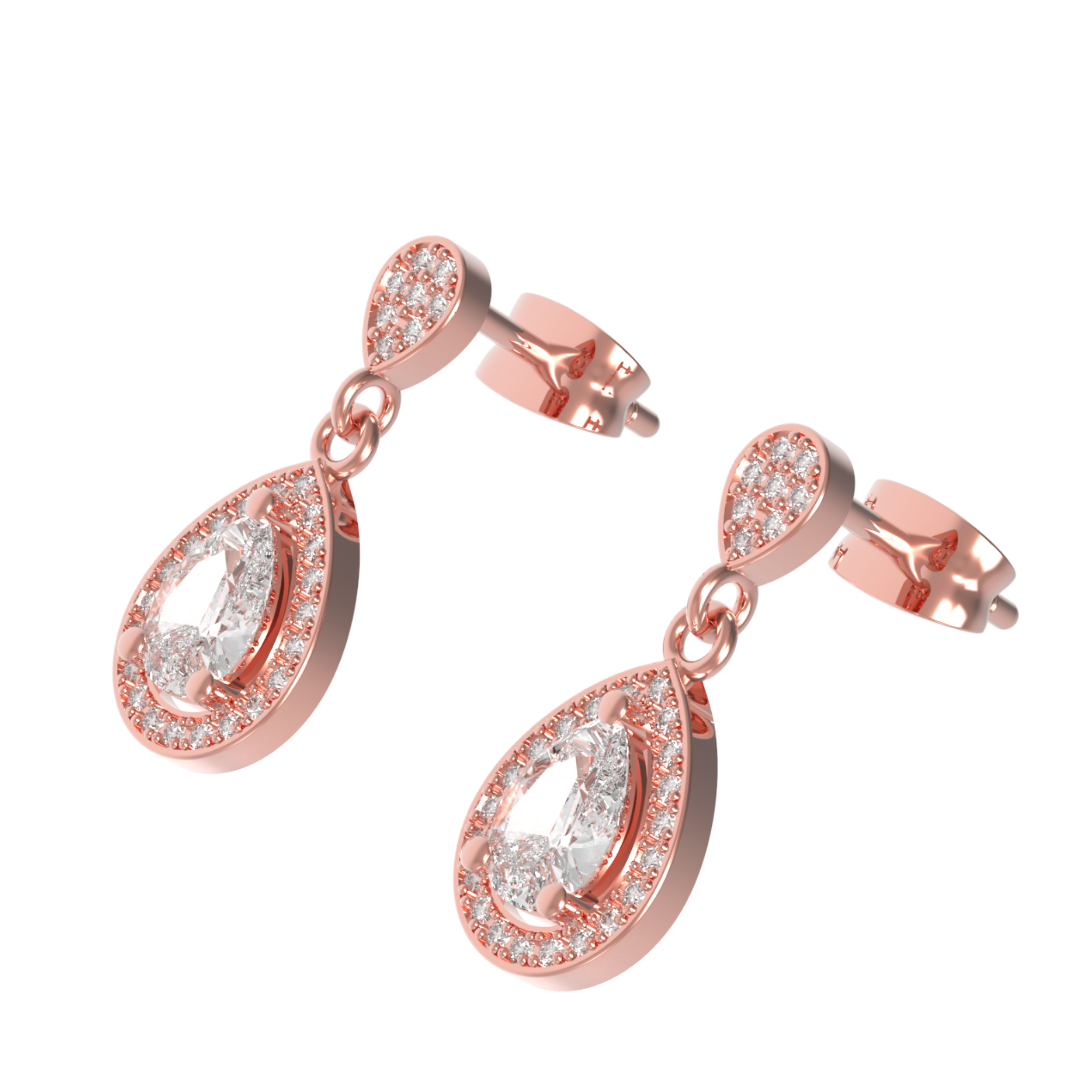 Sparkle Allure Solitaire Teardrop Earrings, Hallmarked 925 Sterling Silver sterlyn 925