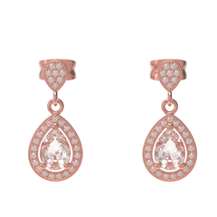 Sparkle Allure Solitaire Teardrop Earrings, Hallmarked 925 Sterling Silver sterlyn 925