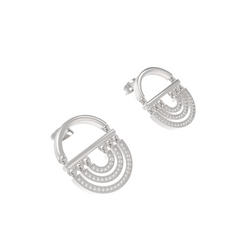 Water Twin Drop Dangle Earrings, Hallmarked 925 Sterling Silver sterlyn 925