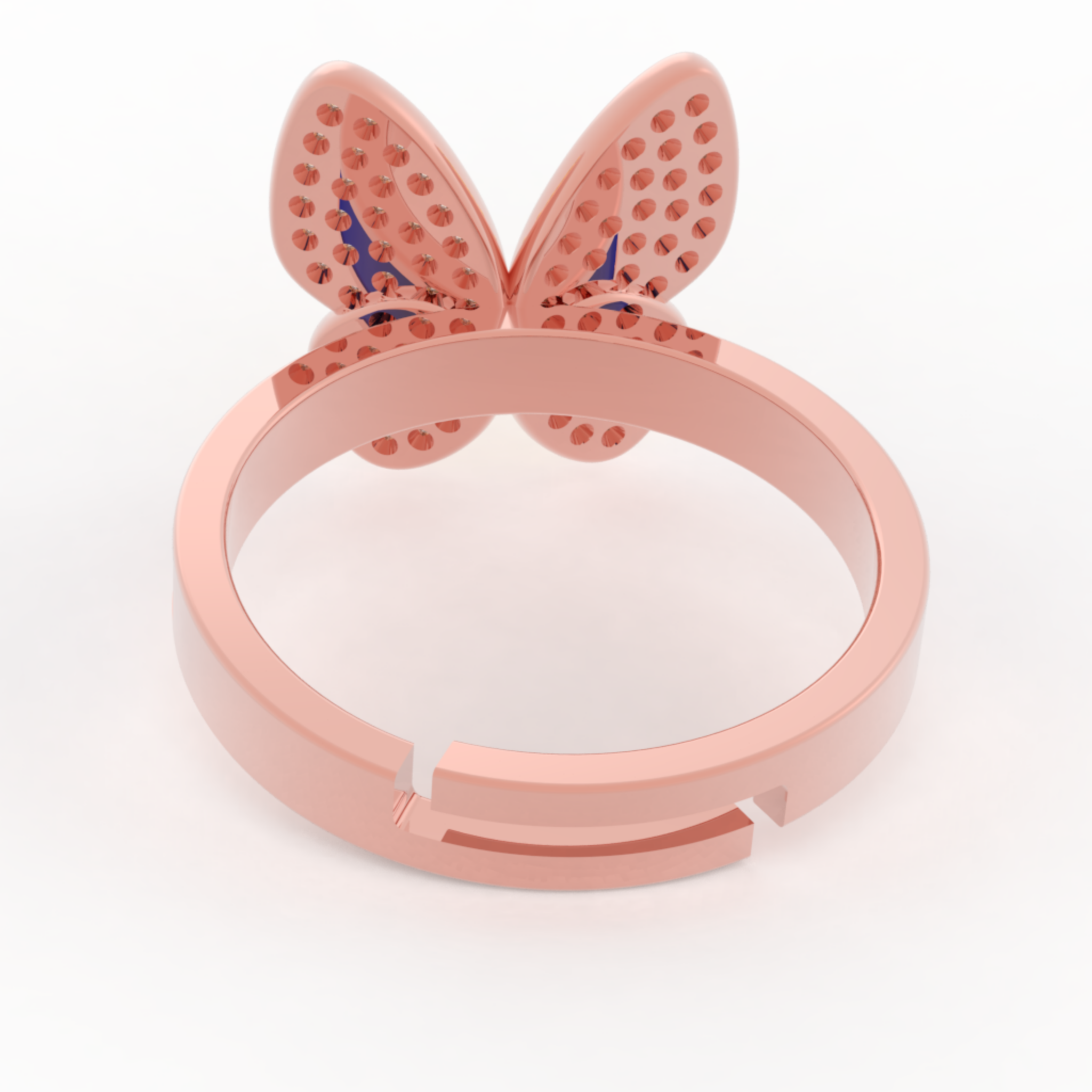 Women Personalised Butterfly Ring- Hallmarked 925 Sterling Silver sterlyn 925