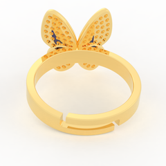 Women Personalised Butterfly Ring- Hallmarked 925 Sterling Silver sterlyn 925